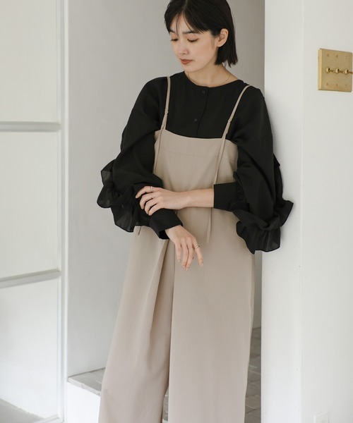 select MOCA Et サロペット オーバーオール 「Et」Tucked Wide