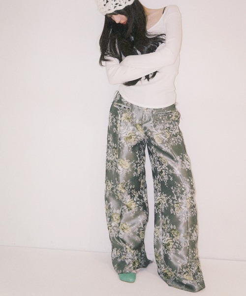 igi パンツ INSIDE OUT JACQUARD PANTS/インサイドアウトジャガード