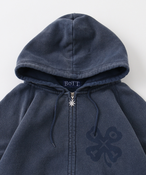 BoTT（ボット） パーカー Washed Lucky Logo Zip Hoodie メンズ