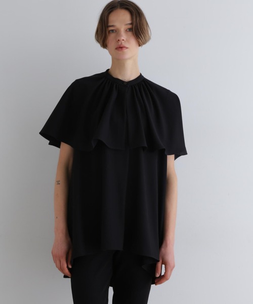 LE PHIL（ル フィル） ブラウス シャツ 2WAYツイルケープブラウス