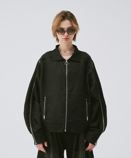 soerte ブルゾン アウター 2way deformation zip jacket / ディ