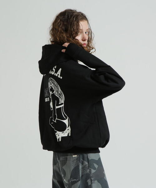 AVIREX（アヴィレックス） パーカー 「WEB＆DEPOT限定」BLACK SCORPION