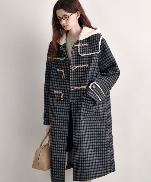 Fano Studios」 ダッフルコート M グレー系その他 レディース