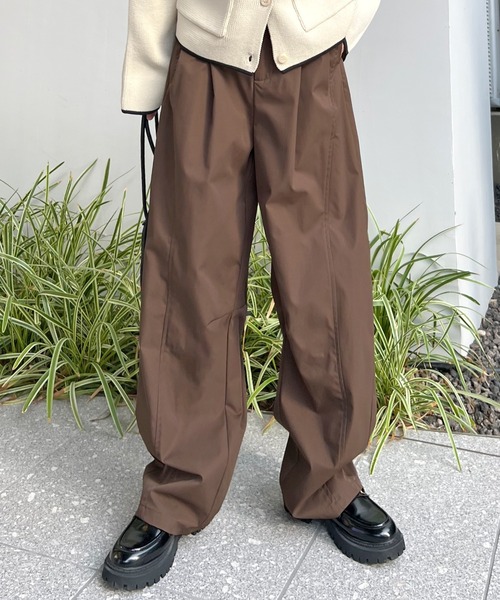 パンツ タフタワイドカーブパンツ レディース : ZOZOTOWN Yahoo!店