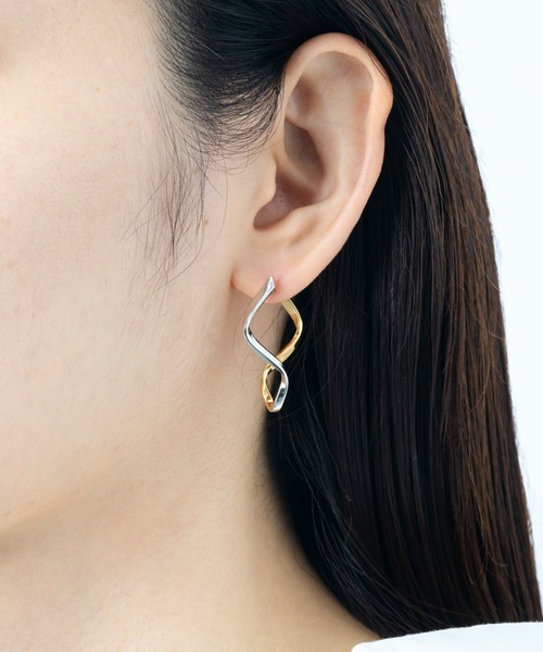 Jouete（ジュエッテ） ピアス サークルピアス コンビカラー レディース