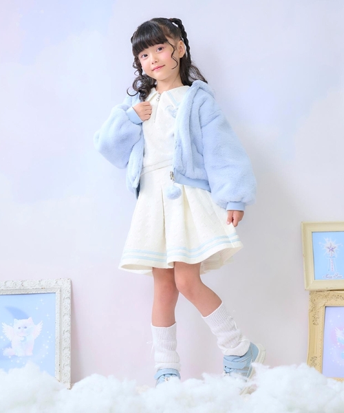 mezzo piano ブルゾン アウター リバーシブル フェイクファーブルゾン