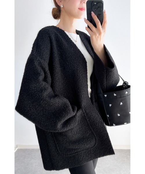 &. NOSTALGIA（ノスタルジア） ジャケット ノーカラージャケット