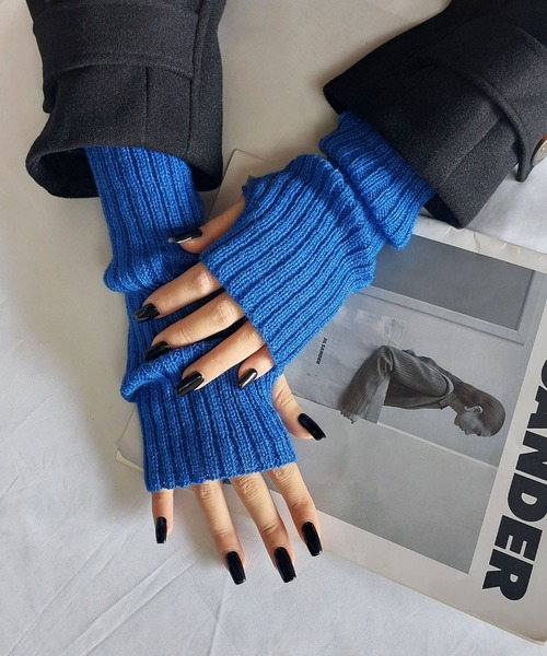 me+em select（ミームセレクト） アームカバー 「 13COLOR 」リブ