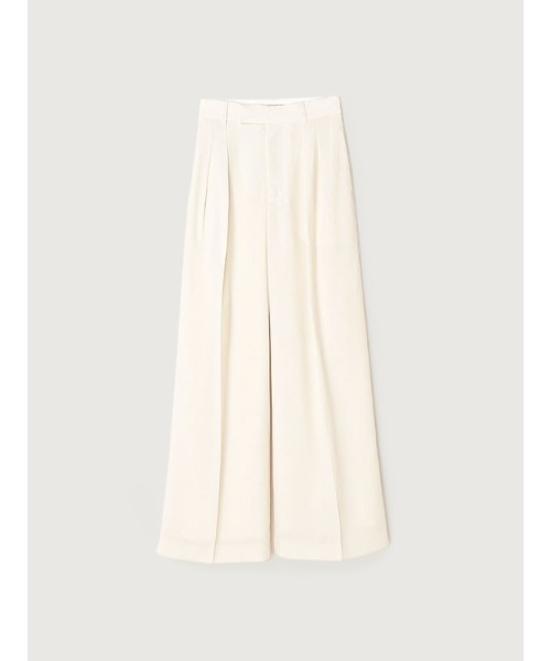 anuans（アニュアンス） スラックス パンツ ツータックワイドパンツ