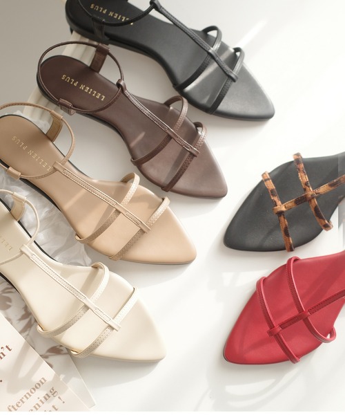 AmiAmi（アミアミ） サンダル 「2025春夏再販！」Tストラップポイン