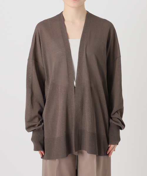 NOBLE（ノーブル） カーディガン 「WEB限定追加」「洗える」18Gシアー