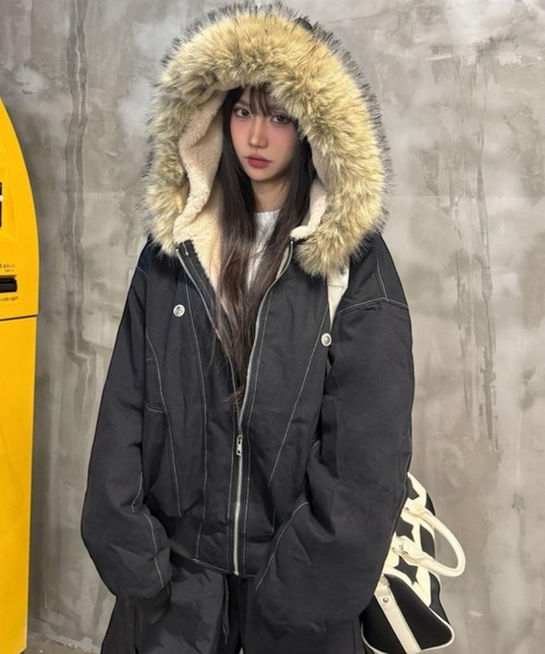 LADY LIKE（レディライク） ブルゾン アウター 2WAYステッチ入り裏