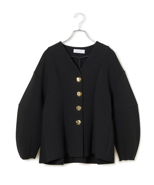 ADAM ET ROPE'（アダムエロペ） カーディガン ミックスボタンペプラム