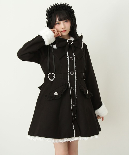 DearMyLove ステンカラーコート コート ハートたっぷりフリルAライン