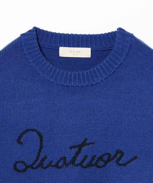 B：MING by BEAMS（ビーミング by ビームス） ニット セーター ロゴ