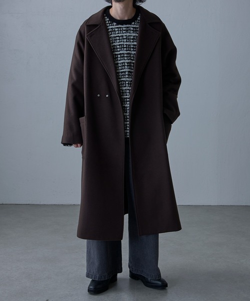 Lui's（ルイス） チェスターコート M ダークブラウン メンズ