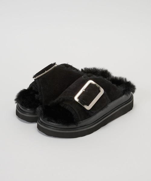 MOHI（モヒ） サンダル 「MOHI」ファーサンダル レディース : ZOZOTOWN