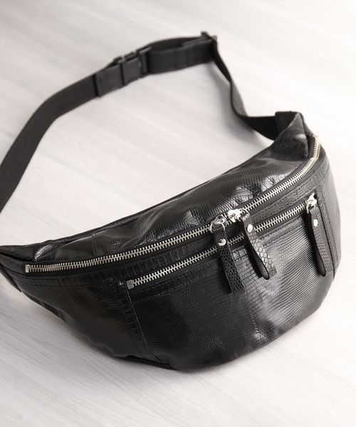 sankyo shokai（三京商会） ウエストポーチ リザード レザー 本革