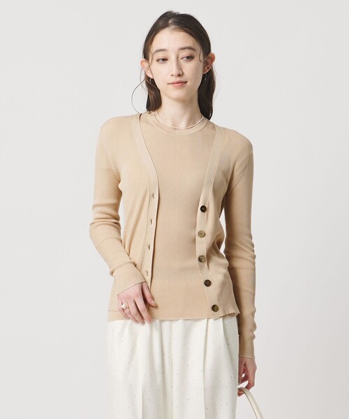 UNITED ARROWS（ユナイテッドアローズ） カーディガン シルクリブ V