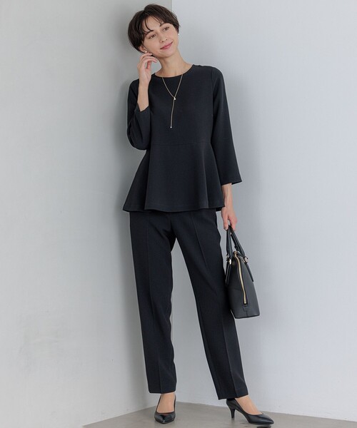 23区（ニジュウサンク） パンツ トリアセダブルジョーゼット パンツ