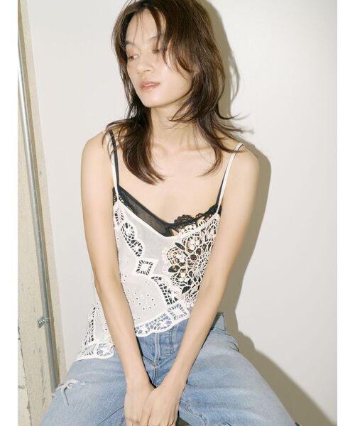 Htage（テージ） キャミソール 「Htage」パッチワークレース