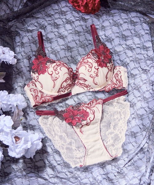 Reinest（レイネスト） ブラジャー ショーツセット ロイヤル フラワー