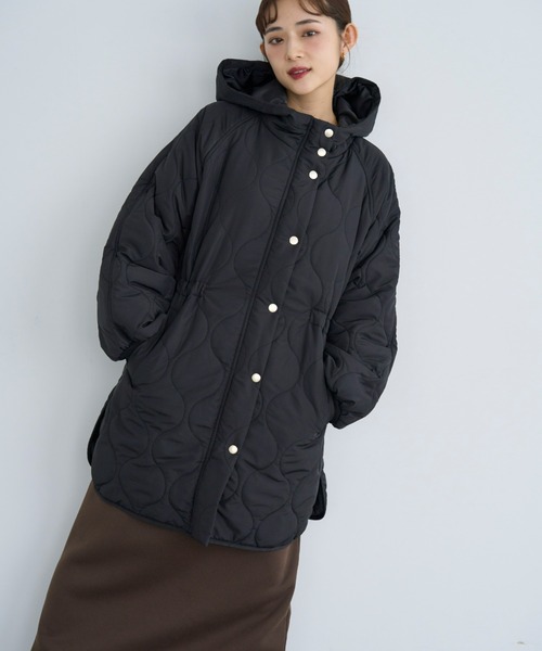 mil（ミル） ダウンコート ダウンジャケット キルティング中綿ミドル