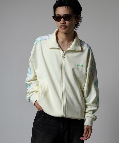 NERDY ジャージ チェッカーボードテープトラックトップ レディース