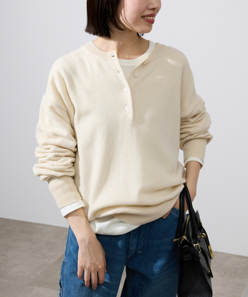 SLOBE IENA（スローブイエナ） ニット セーター echecs ヘンリープル