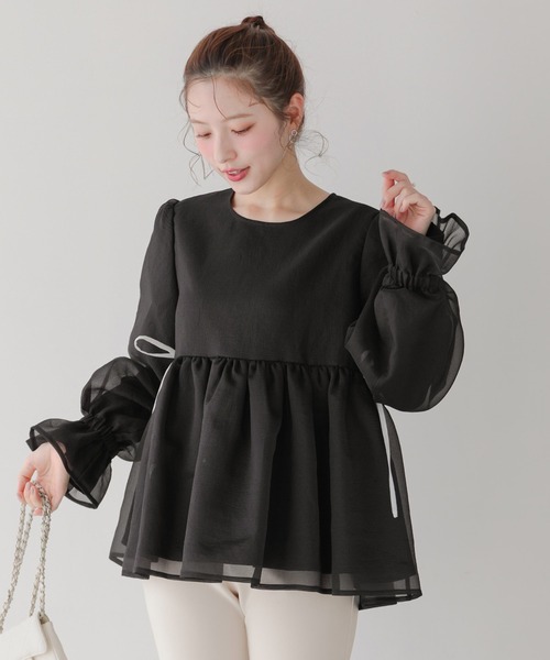 Fit more（フィットモア） クリンクルシアーオーガンジーボリューム