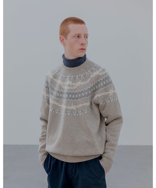 uniform experiment セーター ニット ENTANGLED NORDIC SWEATER メンズ
