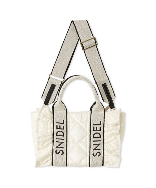 SNIDEL（スナイデル） ハンドバッグ フリルキルティングロゴバッグ