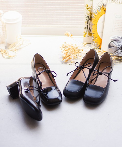 SVEC（シュベック） パンプス ブロックヒール スクエアトゥ メリー