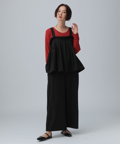 LEPSIM（レプシィム） サロペット オーバーオール タック