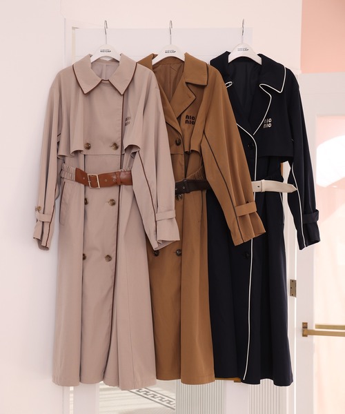 one after another NICE CLAUP トレンチコート コート イニシャルロゴ