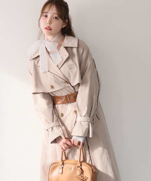 one after another NICE CLAUP トレンチコート コート イニシャルロゴ