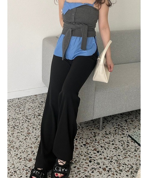 LILY BROWN（リリーブラウン） パンツ レイヤードフレアパンツ