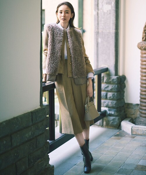 自由区（ジユウク） ベスト ジレ カルガンラムエコファー ジレ