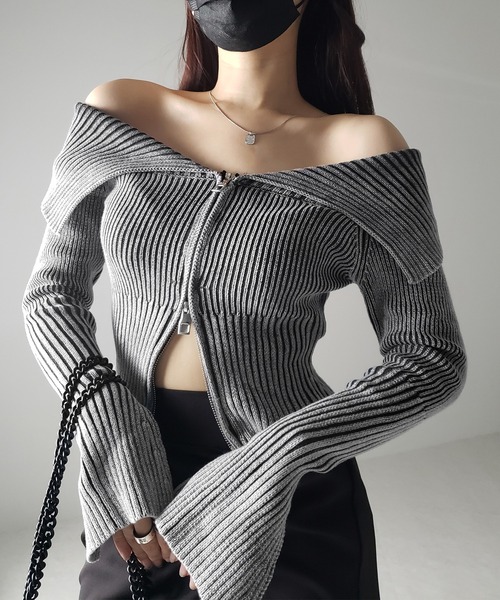 me+em select（ミームセレクト） ニット セーター 「 3color 」ダブル