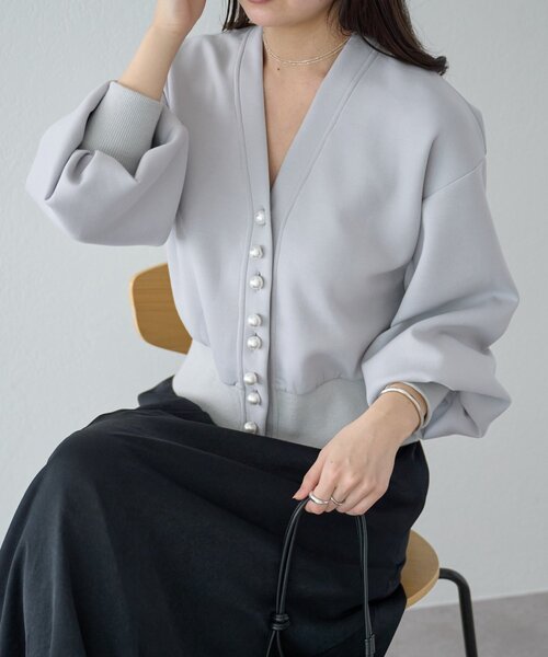 BEARDSLEY（ビアズリー） カーディガン パール釦ダンボール