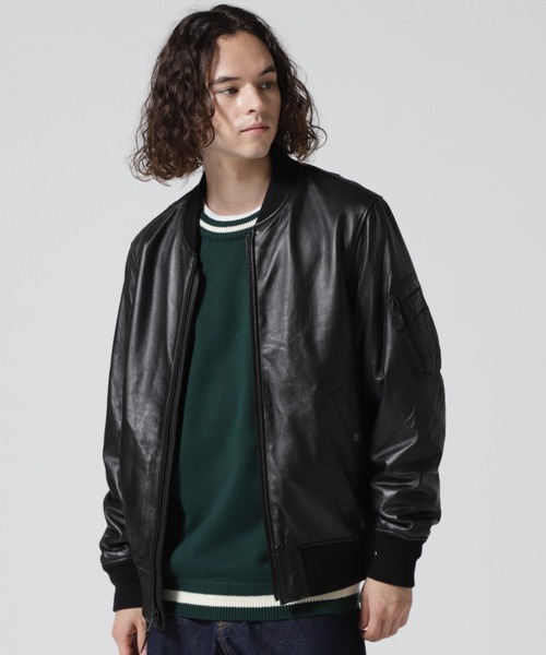 AVIREX（アヴィレックス） ジップアップブルゾン M ブラック メンズ