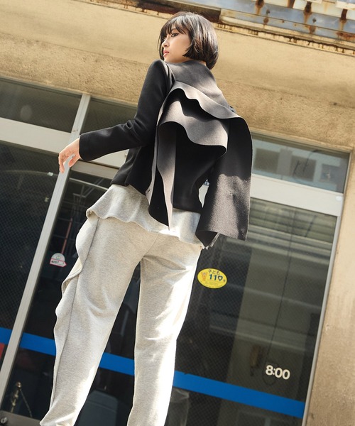 AVIE（アビィ） スウェットパンツ ジャージ フリルデザインスウェット