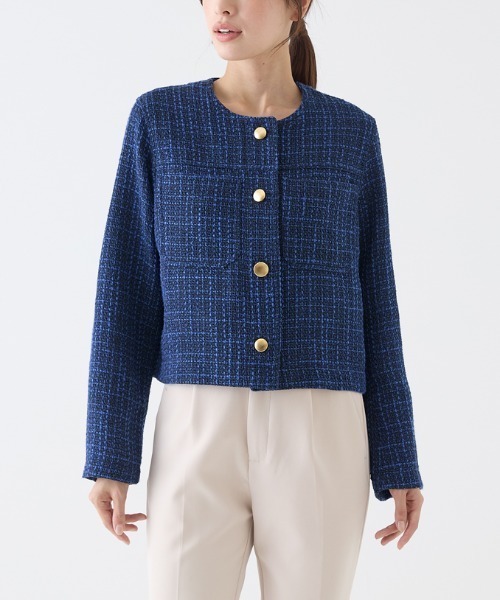 Tuche ジャケット ノーカラージャケット Tuche/トゥシェ ハレの日style