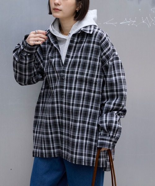 anuans（アニュアンス） 長袖シャツ FREE ピンク レディース