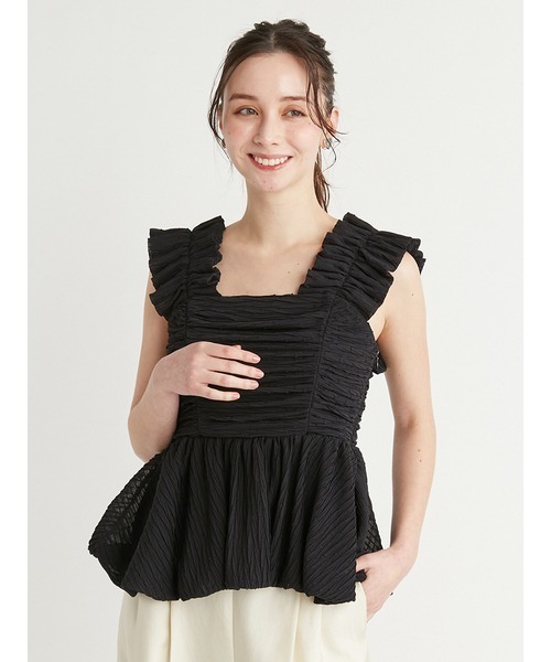 CELFORD（セルフォード） ブラウス シャツ バルーンペプラムキャミ