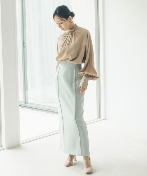 anuans（アニュアンス） スカート ダブルサテンナロースカート