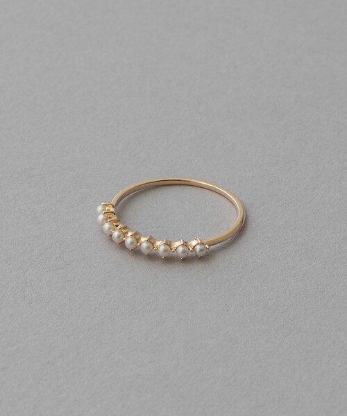 ete（エテ） 指輪 リング 「レイヤード」 K10YG パール リング