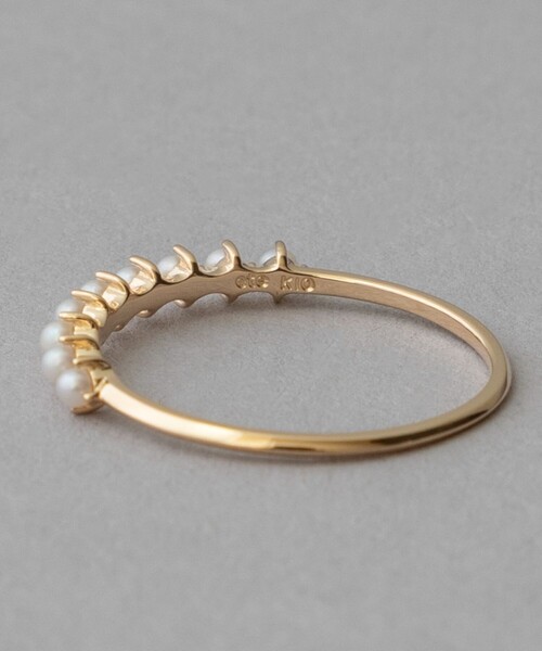 ete（エテ） 指輪 リング 「レイヤード」 K10YG パール リング