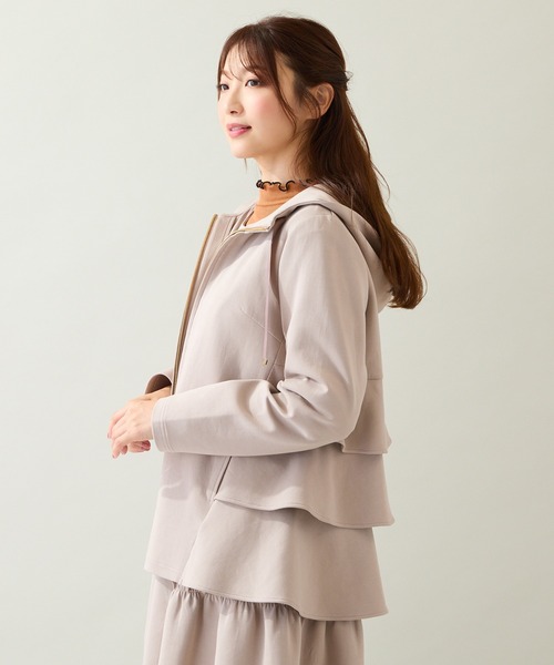 Rose Tiara（ローズティアラ） パーカー ダンボールニットフリル