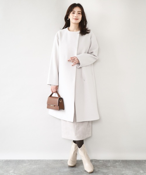 OFUON le MK（オフオン ル エムケー） ノーカラーコート コート